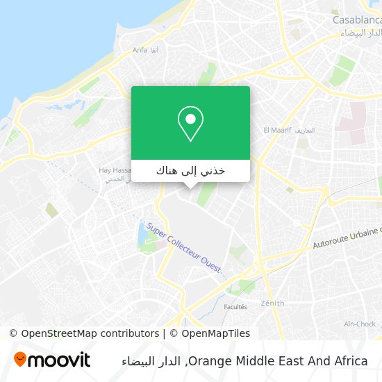 خريطة Orange Middle East And Africa