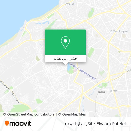 خريطة Site Elwiam Potelet