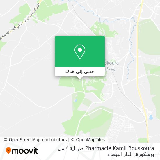 خريطة Pharmacie Kamil Bouskoura صيدلية كامل بوسكورة