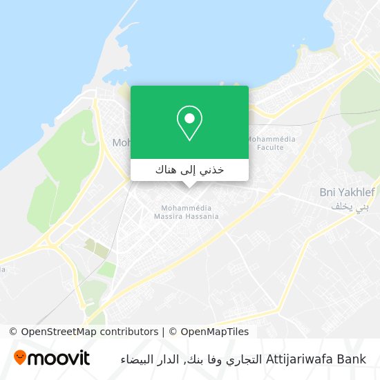 خريطة Attijariwafa Bank التجاري وفا بنك