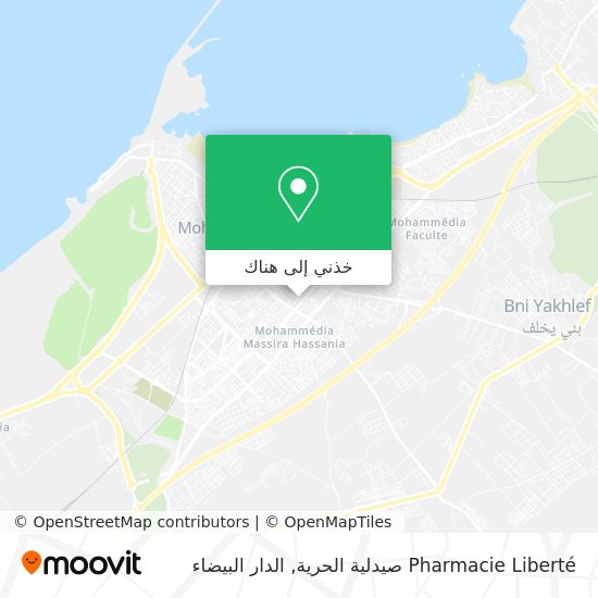خريطة Pharmacie Liberté صيدلية الحرية