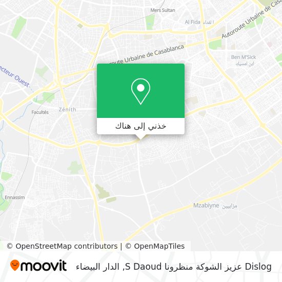 خريطة Dislog عزيز الشوكة منظرونا S Daoud