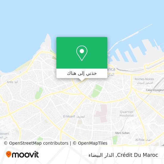 خريطة Crédit Du Maroc