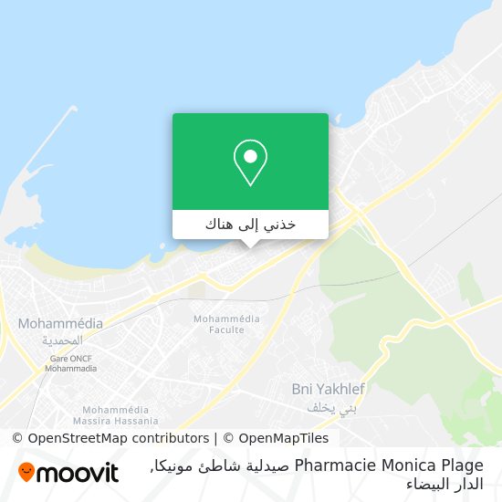 خريطة Pharmacie Monica Plage صيدلية شاطئ مونيكا