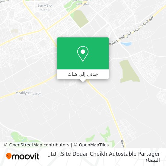 خريطة Site Douar Cheikh Autostable Partager