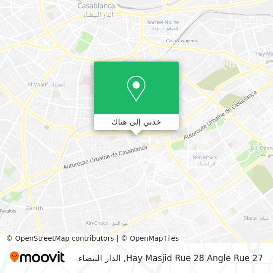 خريطة Hay Masjid Rue 28 Angle Rue 27
