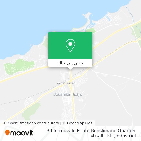خريطة B.I Introuvale Route Benslimane Quartier Industriel