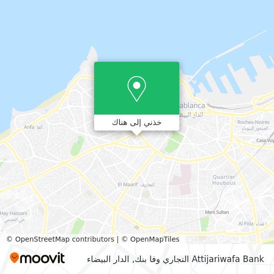 خريطة Attijariwafa Bank التجاري وفا بنك