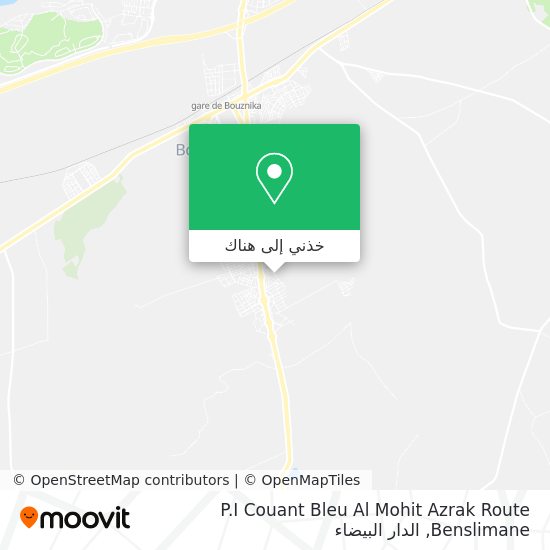 خريطة P.I Couant Bleu Al Mohit Azrak Route Benslimane
