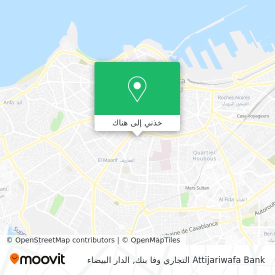 خريطة Attijariwafa Bank التجاري وفا بنك