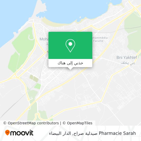 خريطة Pharmacie Sarah صيدلية صراح