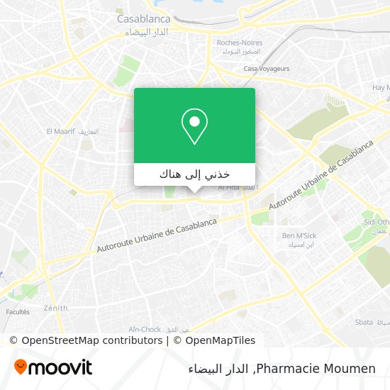 خريطة Pharmacie Moumen