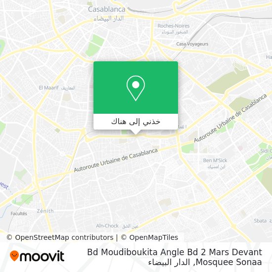خريطة Bd Moudiboukita Angle Bd 2 Mars Devant Mosquee Sonaa