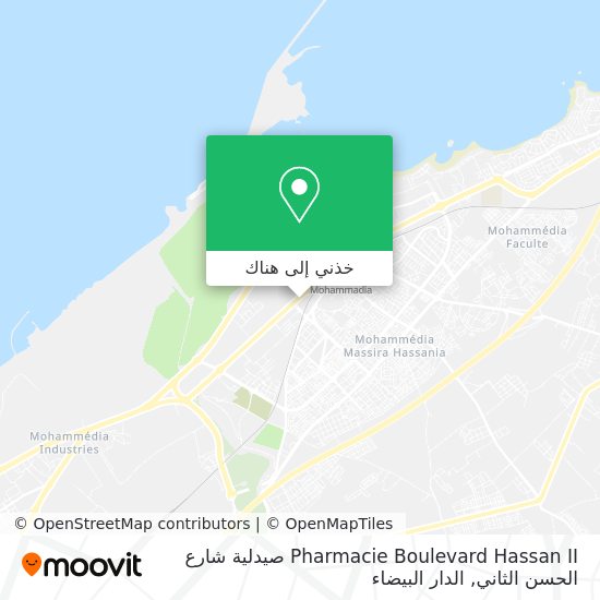 خريطة Pharmacie Boulevard Hassan II صيدلية شارع الحسن الثاني