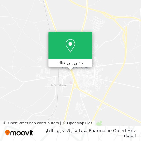 خريطة Pharmacie Ouled Hriz صيدلية أولاد حريز