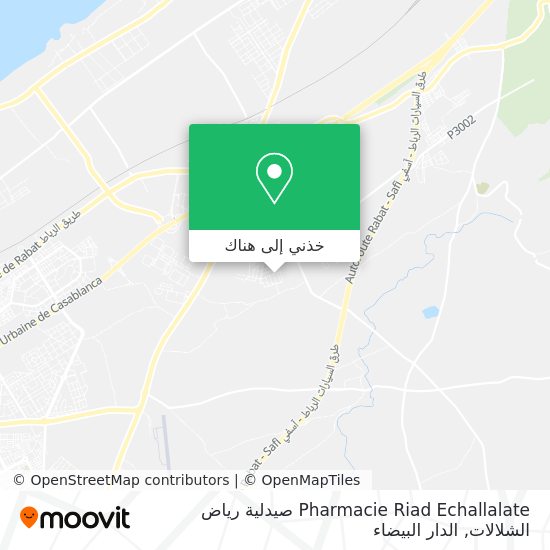 خريطة Pharmacie Riad Echallalate صيدلية رياض الشلالات