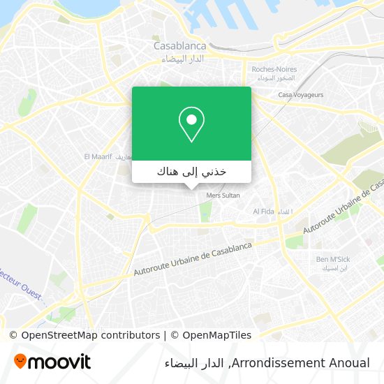 خريطة Arrondissement Anoual