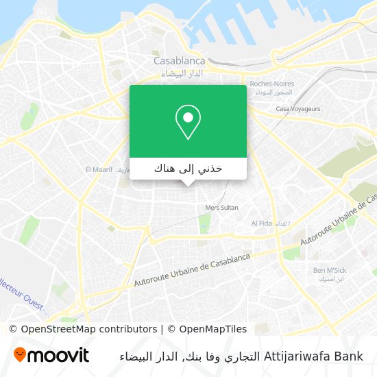 خريطة Attijariwafa Bank التجاري وفا بنك