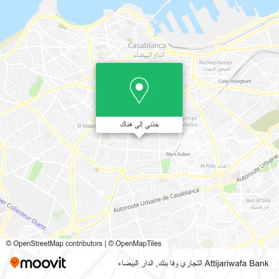 خريطة Attijariwafa Bank التجاري وفا بنك