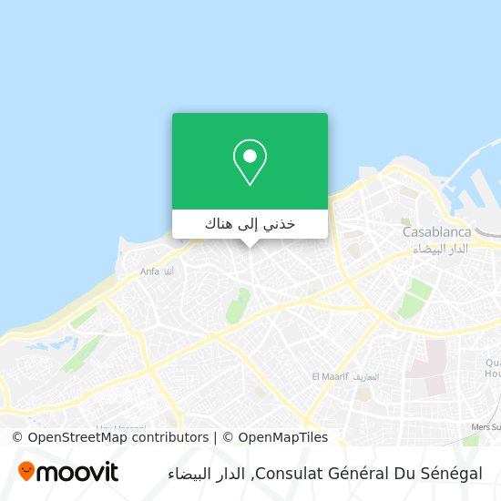 خريطة Consulat Général Du Sénégal