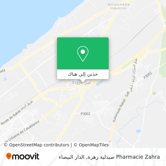 خريطة Pharmacie Zahra صيدلية زهرة