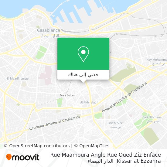 خريطة Rue Maamoura Angle Rue Oued Ziz Enface Kissariat Ezzahra