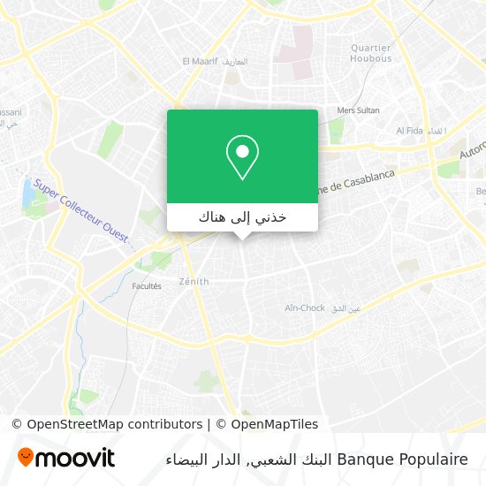 خريطة Banque Populaire البنك الشعبي