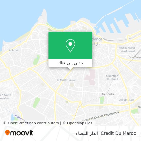 خريطة Credit Du Maroc