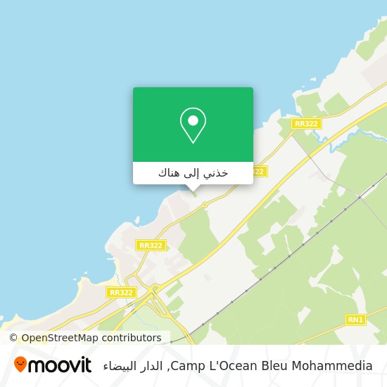 خريطة Camp L'Ocean Bleu Mohammedia