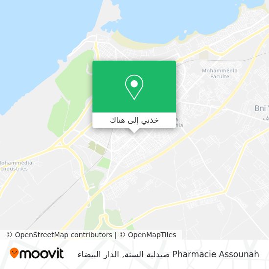 خريطة Pharmacie Assounah صيدلية السنة