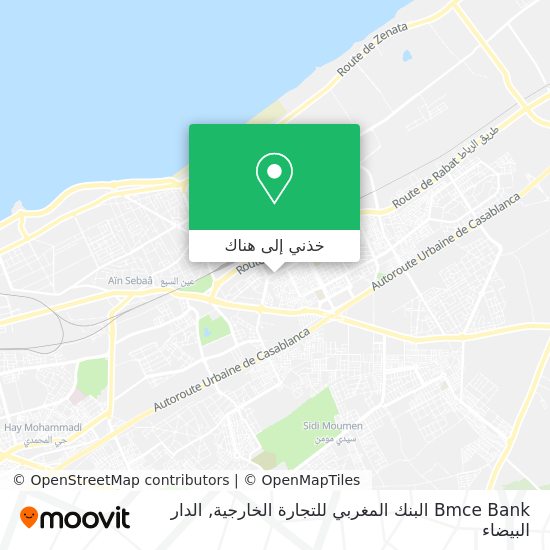 خريطة Bmce Bank البنك المغربي للتجارة الخارجية