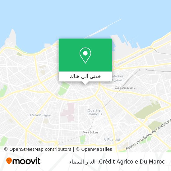 خريطة Crédit Agricole Du Maroc