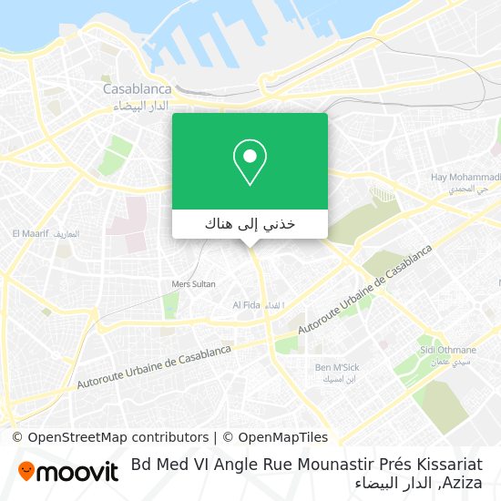 خريطة Bd Med VI Angle Rue Mounastir Prés Kissariat Aziza