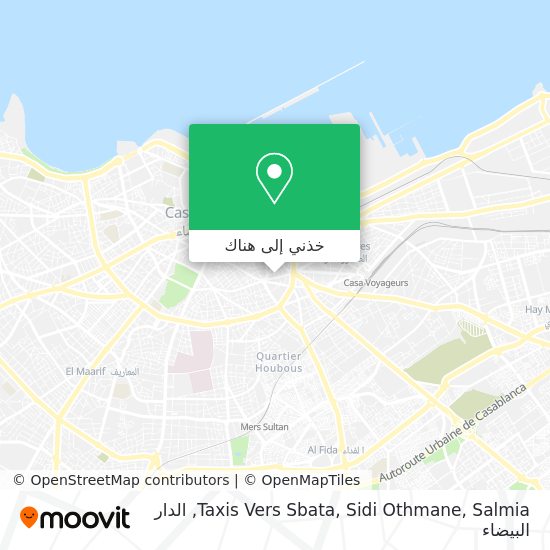 خريطة Taxis Vers Sbata, Sidi Othmane, Salmia