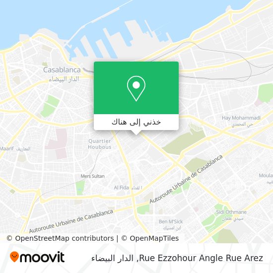 خريطة Rue Ezzohour Angle Rue Arez