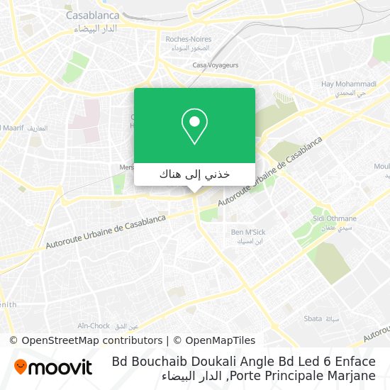 خريطة Bd Bouchaib Doukali Angle Bd Led 6 Enface Porte Principale Marjane