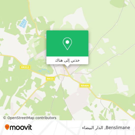 خريطة Benslimane