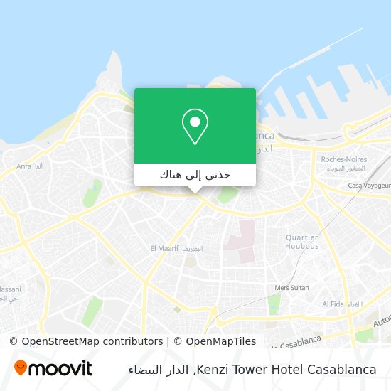 خريطة Kenzi Tower Hotel Casablanca