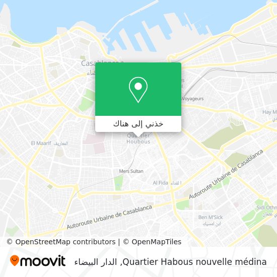 خريطة Quartier Habous nouvelle médina