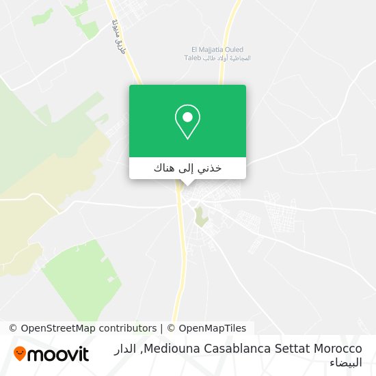 خريطة Mediouna Casablanca Settat Morocco