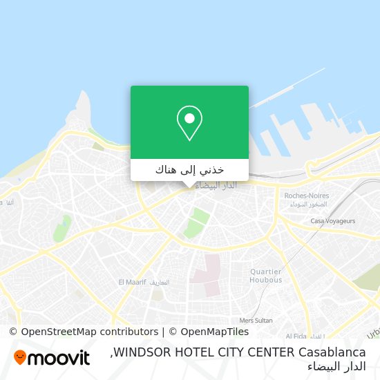 خريطة WINDSOR HOTEL CITY CENTER Casablanca