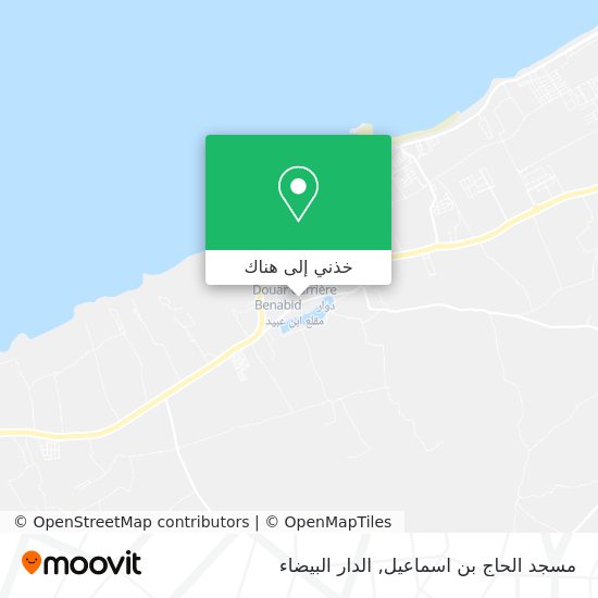 خريطة مسجد الحاج بن اسماعيل