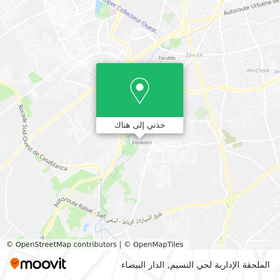 خريطة الملحقة الإدارية لحي النسيم