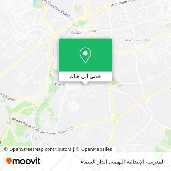 خريطة المدرسة الإبتدائية النهضة