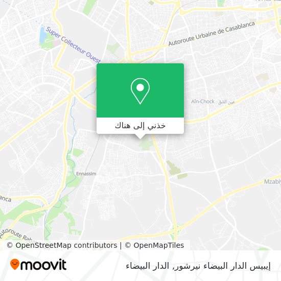 خريطة إيبيس الدار البيضاء نيرشور
