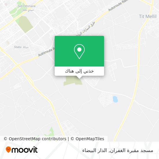 خريطة مسجد مقبرة الغفران