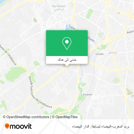 خريطة بريد المغرب-البيضاء ليسايفة