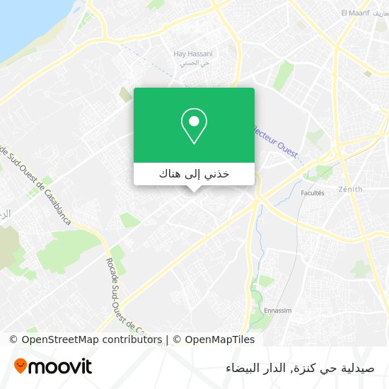 خريطة صيدلية حي كنزة