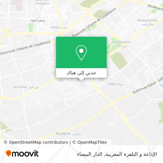 خريطة الإذاعة و التلفزة المغربية