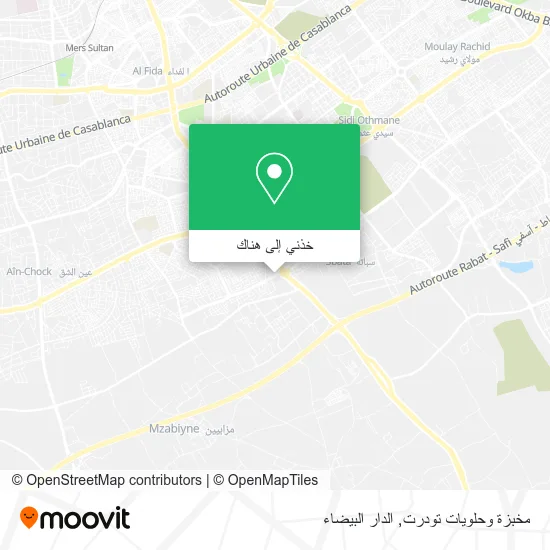 خريطة مخبزة وحلويات تودرت